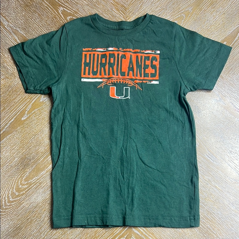 GEN2 Green Miami Hurricanes T-Shirt Kids S